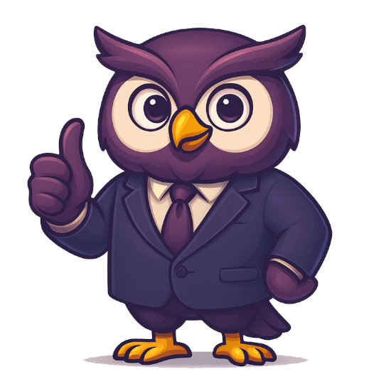 Owl Lawyer Mascot